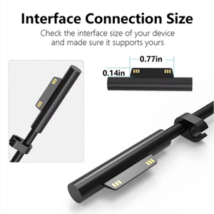 Cargador de ordenador portátil ignífugo para PC plegable ecológico 65W 5V 1A PD para <span class=keywords><strong>Microsoft</strong></span> Surface <span class=keywords><strong>Pro</strong></span> 10-3 y <span class=keywords><strong>Windows</strong></span> 10/8/<span class=keywords><strong>7</strong></span>/XP DC Port SCP - Product Image 6