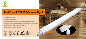 ไฟ LED แบบกันน้ำ IP65 สำหรับพื้นที่สาธารณะ เชื่อมต่อกันได้ ขนาด 2 ฟุต 4 ฟุต 5 ฟุต กำลังไฟ 20w 40w 50w เหมาะสำหรับลานจอดรถ โกดัง สถานีรถไฟ ทางเดิน ห้องโถง - Product Image 2