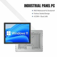 Panel PC Industrial YCT de 17 Pulgadas, IP65, Sin Ventilador, Pantalla Táctil Todo en Uno, Intel J1900/i5, 4COM, Doble LAN, Windows Linux para HMI