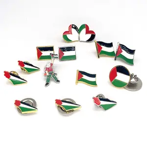 Miễn phí palestin bản đồ huy hiệu Pin Malaysia palestine Chéo Cờ Pin