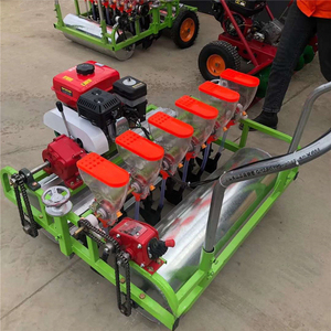 آلة بذر الخضروات ذاتية الدفع بـ 6 صفوف تعمل بالبنزين - آلة بذر متعددة الصفوف فعالة للحدائق والمزارع لزراعة الخضروات، أداة زراعة - Product Image 1
