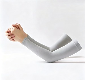 Manicotti Protettivi UV Rinfrescanti per Uomo e Donna, Manicotti Solari Traspiranti in Seta Ghiaccio, Copribraccia a Compressione Elastica Fornitore di Cappelli - Product Image 2