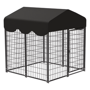 Jaula Plegable para Perros y Gatos, Estructura de Hierro con Recubrimiento en Polvo, Bandeja de Plástico, Transportín para Mascotas, Perros y Gatos Grandes/Gigantes, Uso en Interiores - Product Image 1