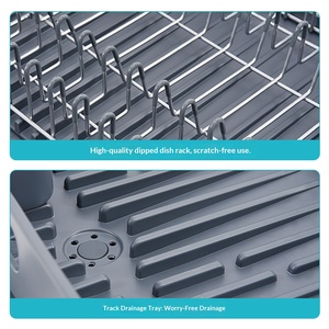 13.4-21.7'' Stretchable Over the Sink Stainless Steel Dish Drying Drainer Plate <b>Rack</b> <b>Kitchen</b> Organizer <b>Storage</b> - Product Image 5