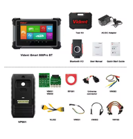 Outils de diagnostic automobile Vident ISmart800Pro BT OBD2, 40 fonctions de réinitialisation, programmeur de clés IMMO, test actif, analyse automatique