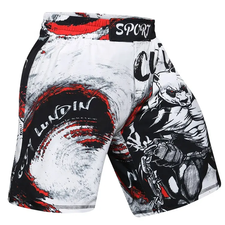 Impresión personalizada de boxeo MMA lucha de brazo corto lucha MMA pantalones cortos