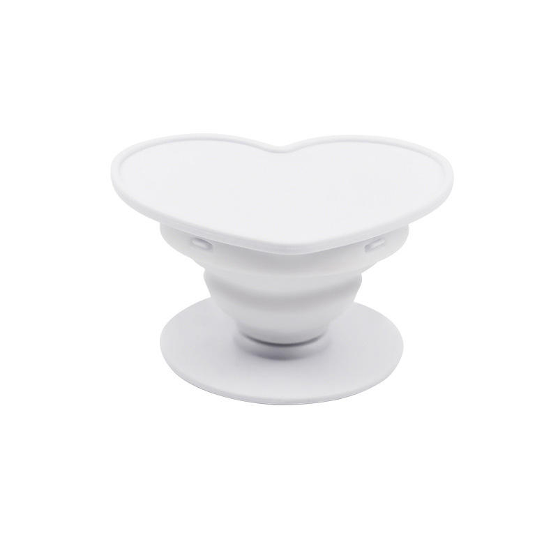 Grooved Heart Shape-White