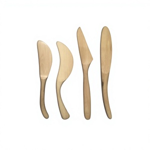 Juego de cuchillos para queso de madera con mango de madera, pulido espejo, moderno, ecológico, espalda de mantequilla para boda, para uso en mesa - Product Image 4