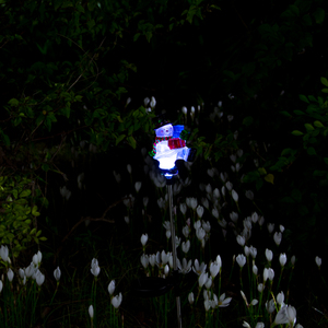 クリスマスライト2024 RGB色が変わる防水ソーラーライト雪だるま装飾ガーデンステーク - Product Image 5