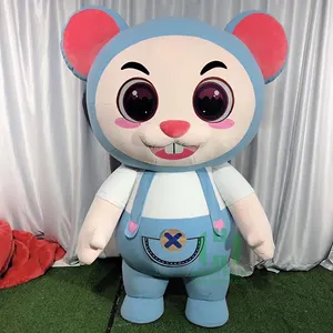 Şişme fare maskot kostüm paskalya tavşanı yetişkin Anime Cosplay özelleştirmek karnaval kız kostümleri hayvan