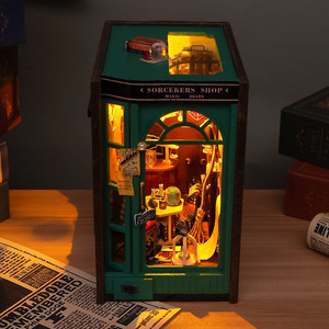 Kit Fai da Te Book Nook 3D a Tema Magico Creativo, Modello di Casa delle Bambole in Legno in Miniatura Fatta a Mano, <span class=keywords><strong>Architettura</strong></span> in Microscala, Idea Regalo di Compleanno - Product Image 4