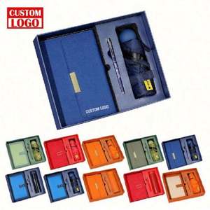Set de Regalos Corporativos Umbrella, Cuaderno de Cuero Sintético, Set de Regalo Corporativo 2025, Set de Regalo Personalizado Promocional, Set de Caja de Regalo Empresarial - Product Image 1