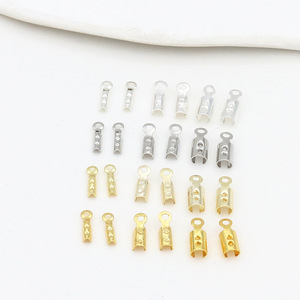 Connecteur de boucle de bijoux en fil rond pour la fabrication de bracelets, en cuivre, modèle B48 - Product Image 3