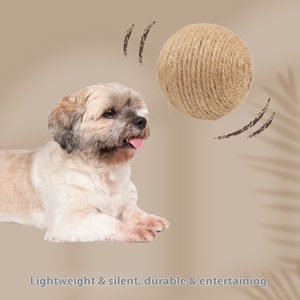Bola Tali Rajut Tangan AROMA 6CM Ramah Lingkungan untuk Latihan Kucing Anjing Burung Beo Mainan Hewan Peliharaan Dekorasi Rumah Tahan Aus - Product Image 4