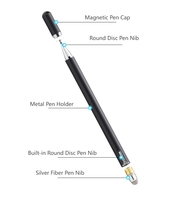 Lápiz Óptico Universal Magnético de Metal y Plástico para Windows/iOS/Android/iPad Pro/Mini/Acer/ Pantallas Táctiles, para Escribir y Dibujar
