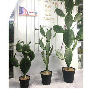 Plantes Artificielles Décoratives : Fond Végétal Personnalisé, Bouquet en Pot, Mur de <span class=keywords><strong>Cactus</strong></span>, Grandes Décorations Murales pour Intérieur, Décoration de Maison, Halloween - Product Image 6