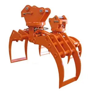 Multiple types of Hydraulic Rotary Rotating Grapple Grab For timber/scrap steel logging
