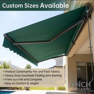 Toldo Motorizado de Aluminio <span class=keywords><strong>para</strong></span> Exteriores, Toldo Retráctil Eléctrico <span class=keywords><strong>para</strong></span> Patio, Toldo Retráctil Manual Impermeable - Product Image 2