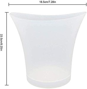 Oem Custom Logo 5L <b>Wine</b> Ice Bucket Drink <b>Containers</b> Battery Powered Waterproof Rgb Plastic LED Ice Bucket for Party Home Bar - Product Image 3