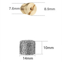 1.25/1.1mm Filetage Mousse Canon Orifice Conseils avec Filtre Maille Fabricant de Mousse Durable Buses Kit pour La Lance De Mousse De Neige Blaster