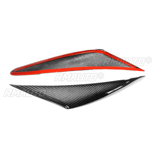 2 Piezas de Cubiertas Decorativas para Faros Delanteros de Fibra de Carbono para Mazda 3 Axela 2017 2018 2019, Adhesivos para Cubrir las Cejas de los Faros - Product Image 4