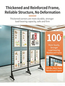 Panel de Exhibición de Rejilla Resistente, Hierro Forjado Pintado, Alambre de 3.5mm de Grosor, Bisagras Plegables para Exposiciones de Arte y Comercios - Product Image 3