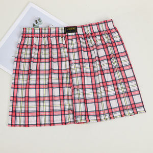 Shorts de <span class=keywords><strong>Pyjama</strong></span> Resi-Pirants en Carreaux Buffalo 100 % Polyester avec Volants pour <span class=keywords><strong>Homme</strong></span> – Été UOKIN Factory Store - Product Image 2