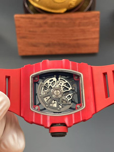 Classic and Trendy Tourbillon 3502 Red Carbon Fiber <b>Skeletonized</b> Waterproof <b>Automatic</b> Mechanical <b>Watch</b> for Men - Product Image 5