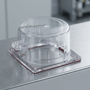 Boîte de verrouillage en acrylique transparent avec porte-clés et finition polie, conception antivol pour utilisation sur panneau électrique - Product Image 2