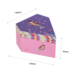 Caja Musical Giratoria de Papel con Diseño de Sirena, Hecha a Mano y Personalizada, de Alta Calidad, con Manivela y Melodía Personalizada, Regalo para Niños en San Valentín - Product Image 3