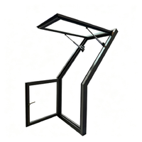 Fenêtre à battant en aluminium et verre trempé, design moderne, étanche, pour toit et lucarne