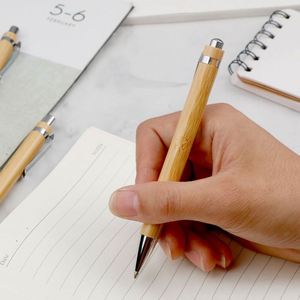 Offre Spéciale : Stylo Bille en Bois de Bambou Personnalisé avec Gravure Laser pour Publicité, Cadeau Promotionnel, Idéal pour le Bureau, l'École et les Affaires - Product Image 4