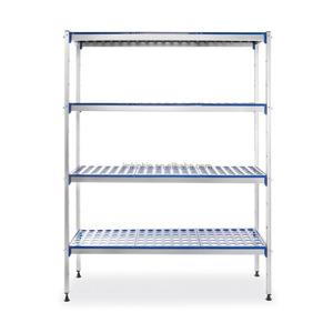Heavy Duty 4 Layer Aluminum Alloy <b>Storage</b> Shelf Commercial Multi-Tier Rack <b>for</b> Kitchen Warehouse Pantry Canteen - Product Image 4