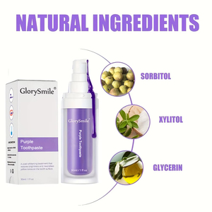 Pasta de Dientes de Marca Privada, Blanqueadora, Certificada Halal, 30 ml, Color Morado, Suero Corrector, Pasta de Dientes <span class=keywords><strong>Glorysmile</strong></span> <span class=keywords><strong>V34</strong></span> - Product Image 3