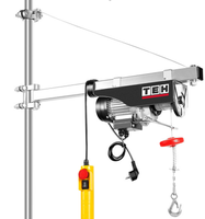Palans électriques TEH TTL250 500W M1, 220V 50Hz, industriels, DIY, robustes, double câble, capacité de levage 250KG, garantie 1 an