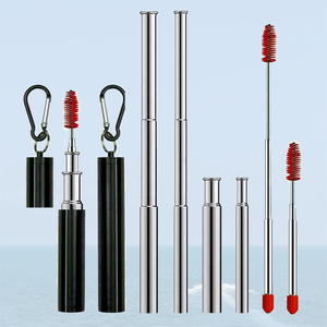 Nhỏ Moq Xách Tay 79 * Thép Không Gỉ 304 Cấp Thực Phẩm Kính Thiên Văn Rơm Bộ * 44 Với Trường Hợp Và Bàn Chải Thanh Phụ Kiện Cho Sử Dụng Ngoài Trời - Product Image 4