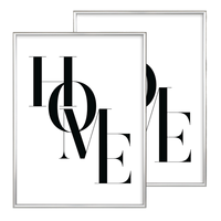 Cadre photo moderne pliable en bois noir HuaJia avec impression en relief, pour affiches murales, avec ou sans passe-partout