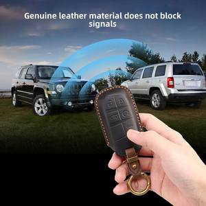 Nouvel étui à clés vintage adapté aux Jeep Compass Commander, sac à clés en cuir véritable fait main Noki - Product Image 4