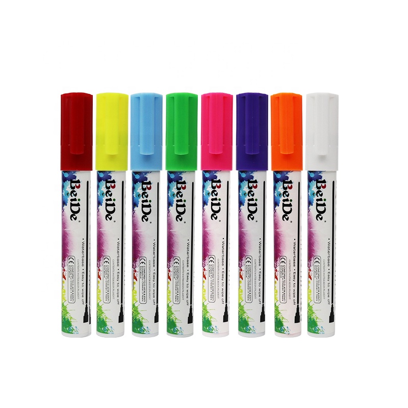 Glass Board Markers Liquid Chalk Markers For Window Chalkboard LED Board Glass Ceramic Plastic