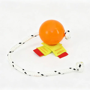 Pelota Magnética para Entrenamiento de Perros, Pelota Suave Naranja/Azul con Cuerda - Product Image 2