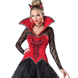 Disfraz de Halloween al por Mayor de PEEQI, Uniforme de Juego Vintage para <span class=keywords><strong>Mujer</strong></span>, Disfraz de Bruja Oscura, Disfraz de <span class=keywords><strong>Maléfica</strong></span> para Fiesta de Disfraces - Product Image 5