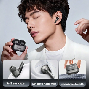 Lenovo หูฟัง BT5.4ไร้สาย EA269หูฟังเอียร์บัดสองชั้นตัดเสียงรบกวน ENC หูฟังสำหรับเล่นกีฬา IPX4เล่นได้24ชั่วโมงใช้งานได้รวดเร็วทำจาก ABS - Product Image 4