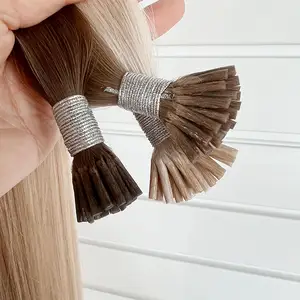 Top Rated Double Drawn Raw Indian Hair Virgin Piano Human Hair I Tip Hair Extension