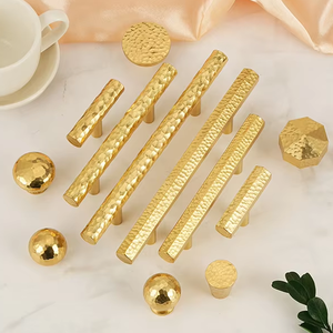 El işi dövülmüş katı pirinç Modern çekme kolu mobilya kapı donanım dekoratif dolapları mutfak Dresser kullanım kolu - Product Image 5