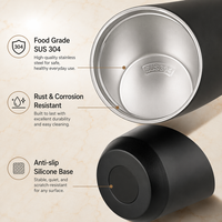 Gobelet de voyage isotherme à double paroi de 280 ml, anti-fuite, en acier inoxydable de qualité alimentaire, tasse portable, tasse de voiture pour les voyages, cadeau