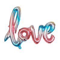 Ballons en aluminium « Lettre d'amour » rouges, nouveauté très demandée pour la Saint-Valentin et les mariages, avec logo et taille personnalisables pour décorations de fête