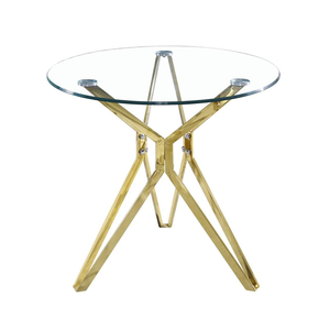 Meuble de <span class=keywords><strong>Table</strong></span> basse moderne, Top en verre et métal doré, bon marché, nouveau Design de luxe, offre spéciale,