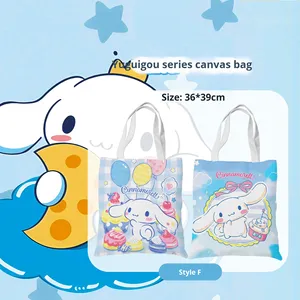 Cinnamonroll Backpack Tote Canvas Ins Large Capacity Shoulder Bag for School Commute for Simple New Style