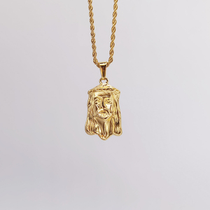 Collar con colgante de cadena de acero inoxidable chapado en oro de 18K, joyería resistente al agua, para mujeres - Product Image 5