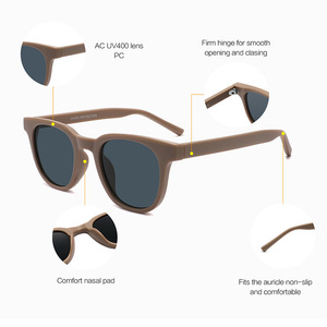 Nuevas Gafas de Sol Infantiles con Marco Ovalado Simple, Protección UV400, Material de PC, Unisex, Protección Solar para Viajes - Product Image 5